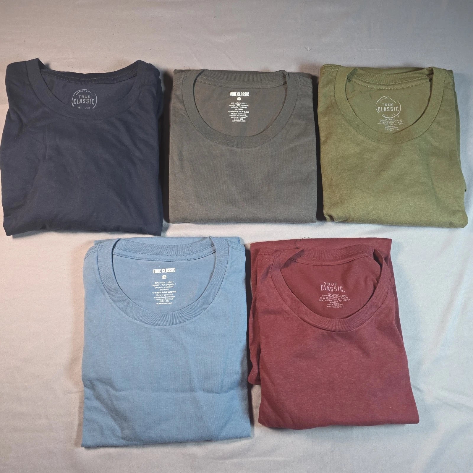True Classic Crew Neck (5 pack) XXL 2X