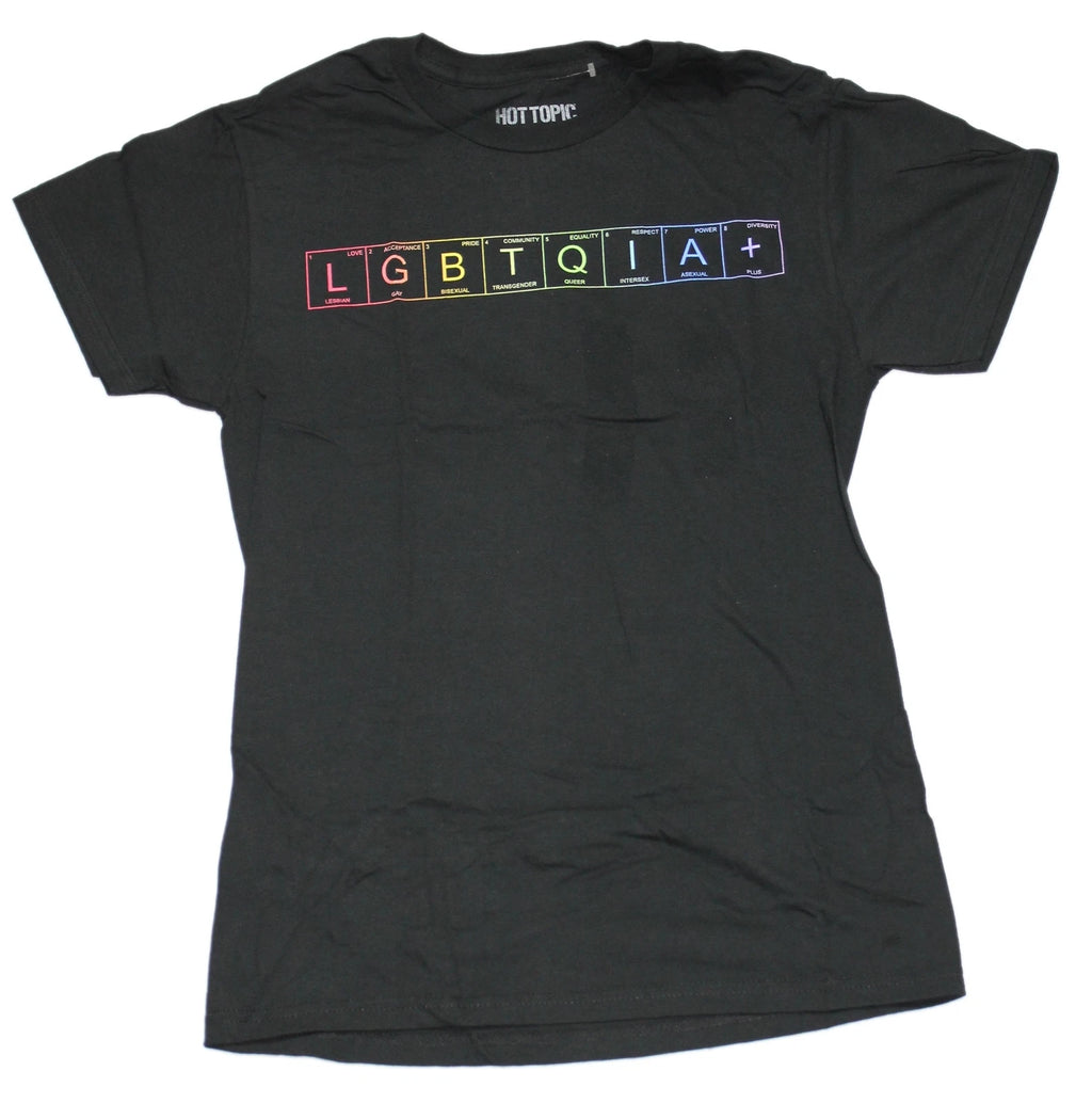 LGBTQIA+ Adult New T-Shirt -Rainbow Boxes Pic