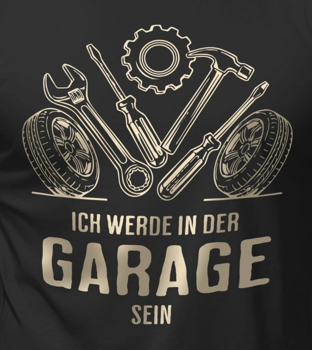 Funny Men's T-Shirt In The Garage Men's Quotes Shirts Birthday Gifts