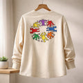 Keith Haring Casual Double Sided Graphic Long Sleeve Shirt - Mens Medium M