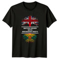 British Grown With Grenadian Roots T-Shirt Dual Nationality Heritage Birthday