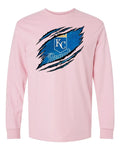 KC - Kansas City - Royals - Baseball - Long Sleeve - Fast Shipping - Unisex