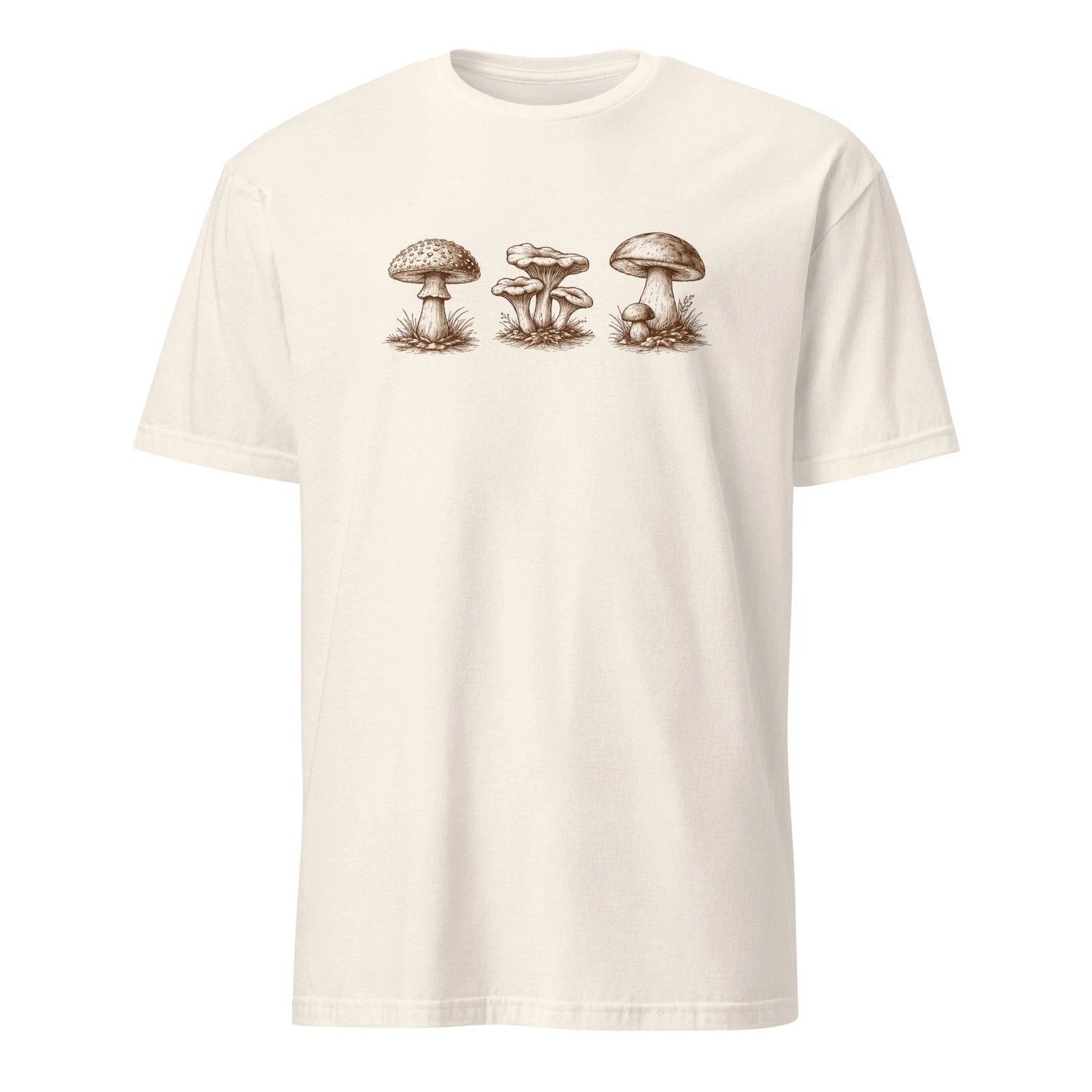 Vintage Mushroom Botanical T-Shirt - Aesthetic Cottagecore Wild Fungi Tee
