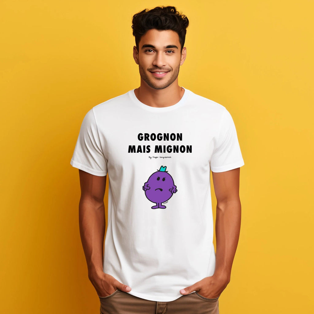 Men's Short Sleeve T-Shirt White, GRUMPY BUT CUTE 2