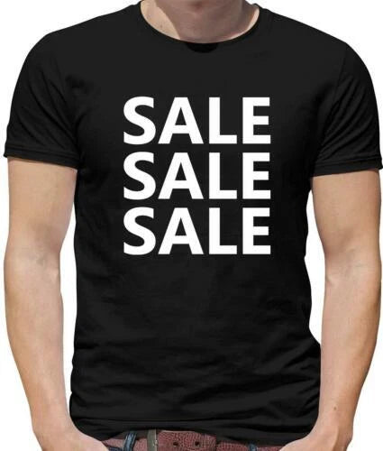 Sale sale Mens T-Shirt - Meme - Parody - Slogan - Shops - Shopping - Gift