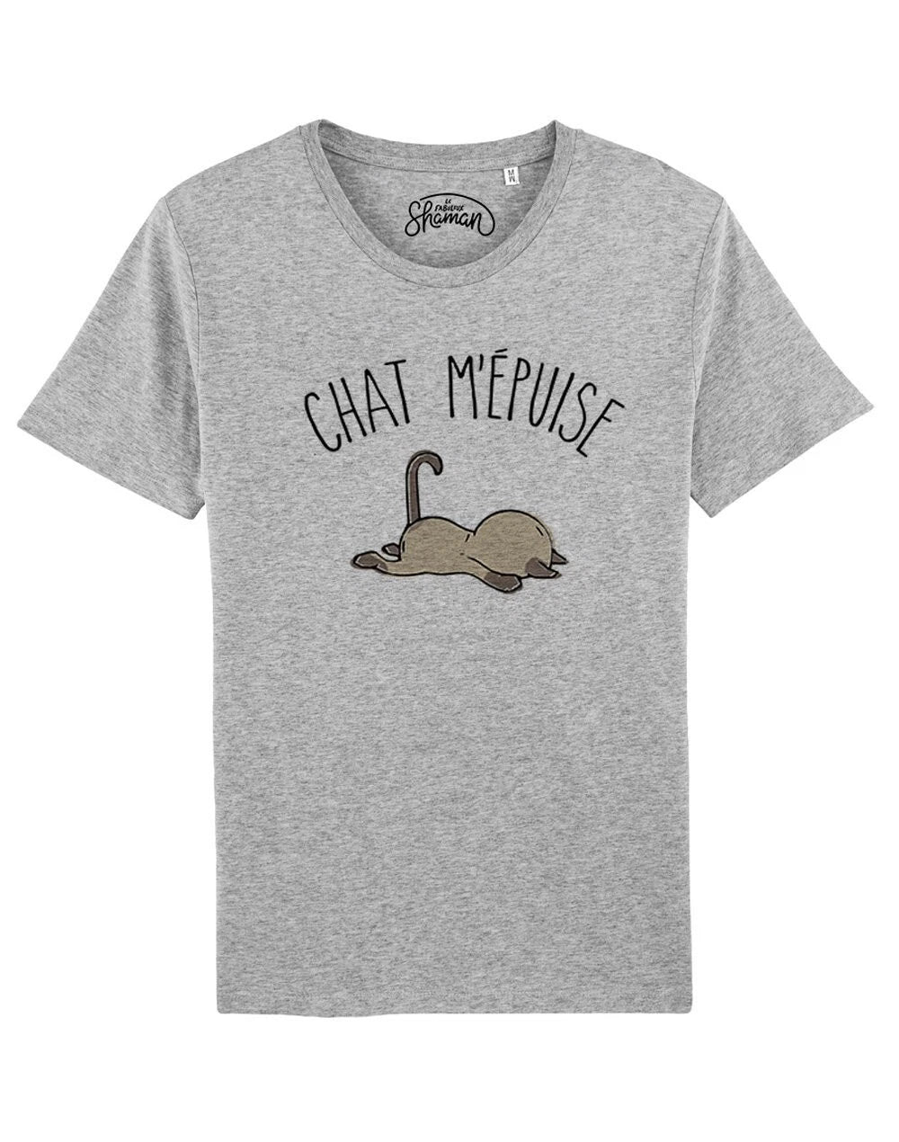 T-Shirt Man short Sleeve - Cat M' Sold Out Gray