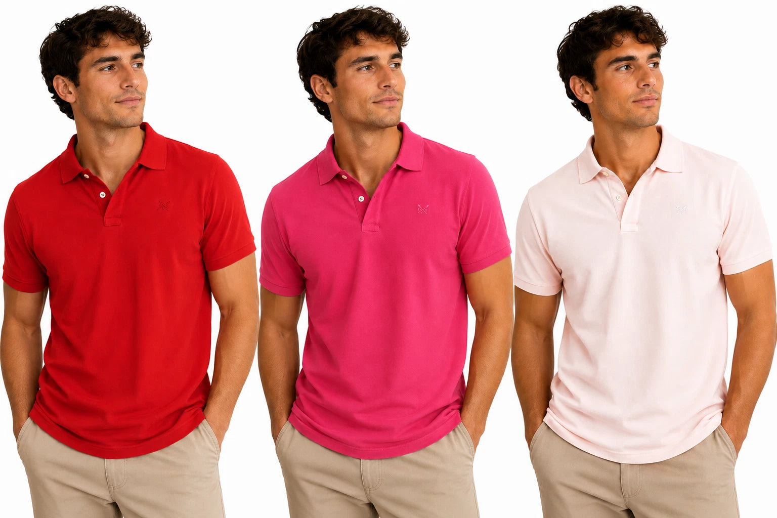 Crew Clothing Men's 100% Cotton Polo Shirt Short Sleeve Casual Top RRP £40