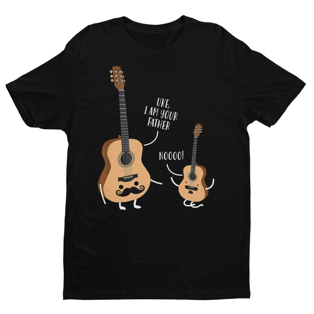 Funny Guitar Ukulele T Shirt UKE I AM YOUR FATHER Wars Star Parody Movie Joke
