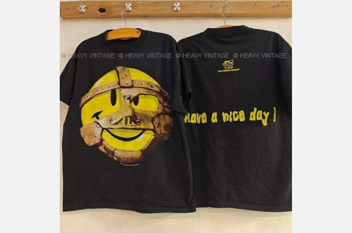 Retro 1996 WWF Mankind Unisex T-Shirt (2-SIDED) S-5XL