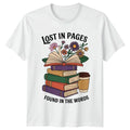 Lost In Pages Found In T-Shirt Book Lovers Reading