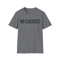 No Excuses Shirt Gym Workout Motivation Discipline Fitness T-shirt