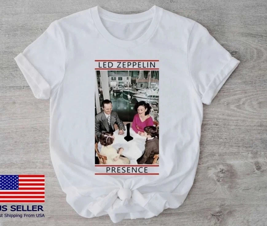 Led Zeppelin Presence Album T-Shirt, fan gift