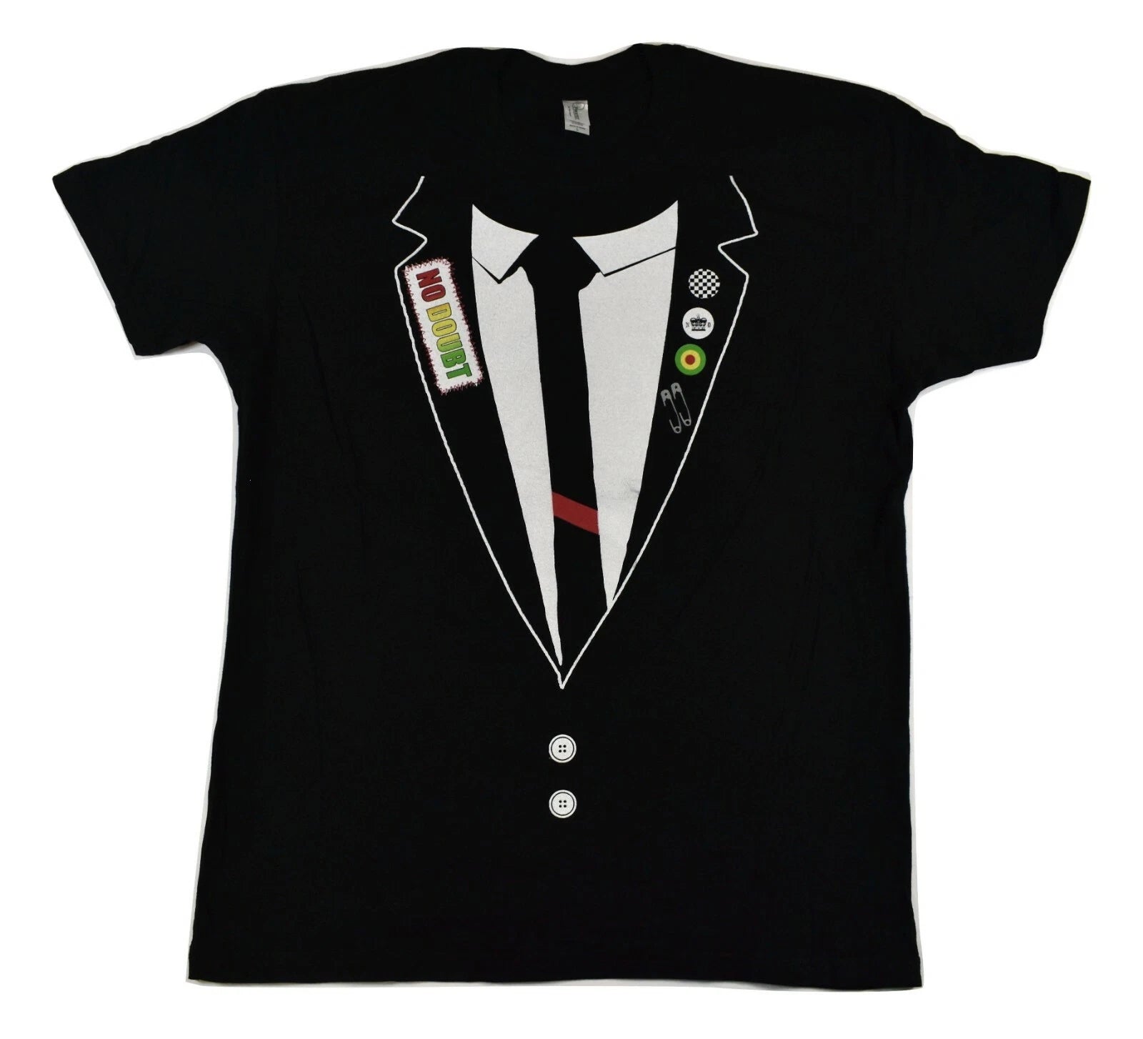 No Doubt Mens Tuxedo Print Summer Tour 2009 Black Shirt New S, L, XL