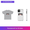 Custom Beagle Paw Print Gift Set Shirt Phone Case Personalized Pet Easter Gift