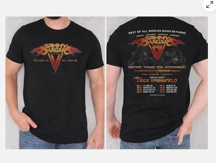 Sammy Hagar 2026 Best Of All Worlds Tour T-Shirt