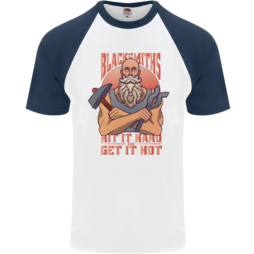 Funny Blacksmith Quote Mens S/S Baseball T-Shirt