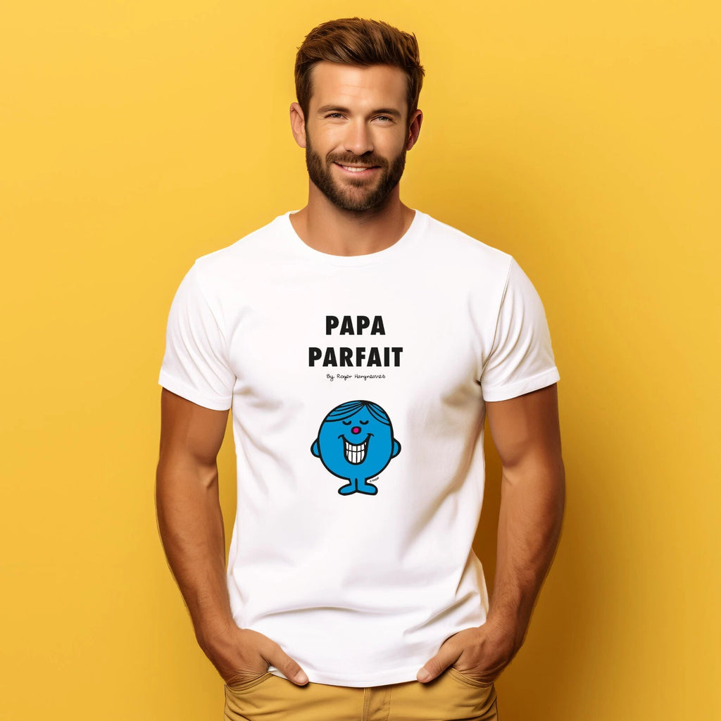 Men's Short Sleeve T-Shirt White, PAPA PARFAIT 2