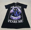 Kawaii Krypt Death Fears Me Graphic T-Shirt 2XL (BB)