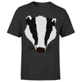 Badger Animal Face Ani Mates Mens Funny Novelty  T-Shirt #Or#P1#A#2