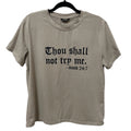 SHEIN Men’s Graphic Print Tee Thou Shall Not Try Me, Size Small