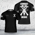 Custom Name US Army Combat Medic T-Shirt Gift For Dad