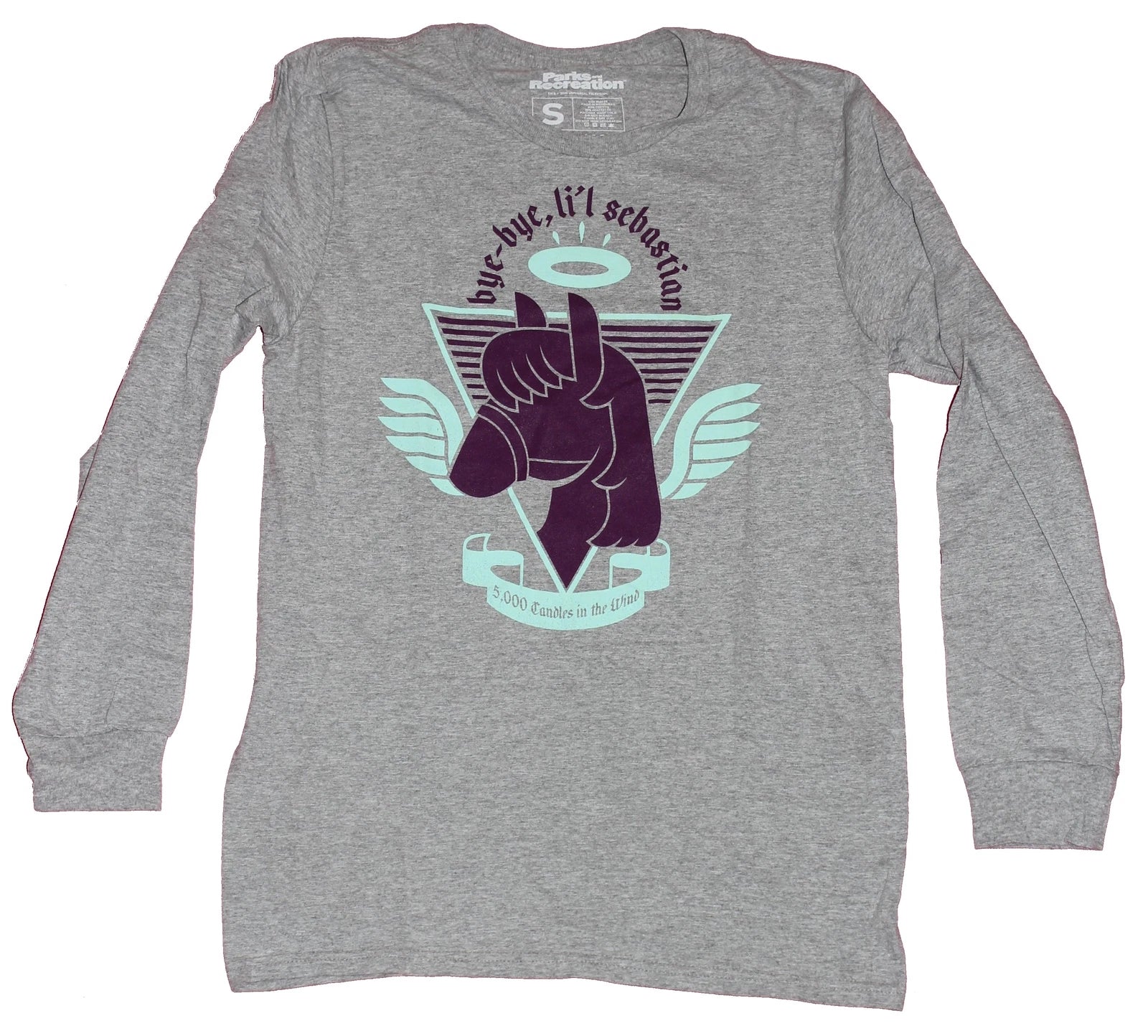 Parks And Recreation  Mens Long Sleeve T-Shirt- Bye Bye Lil Sebastian