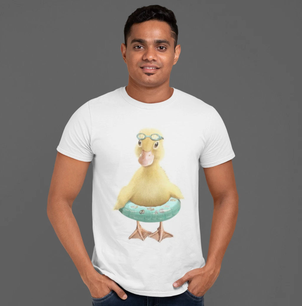 Men's Short Sleeve T-Shirt White, DUCK BOUEE