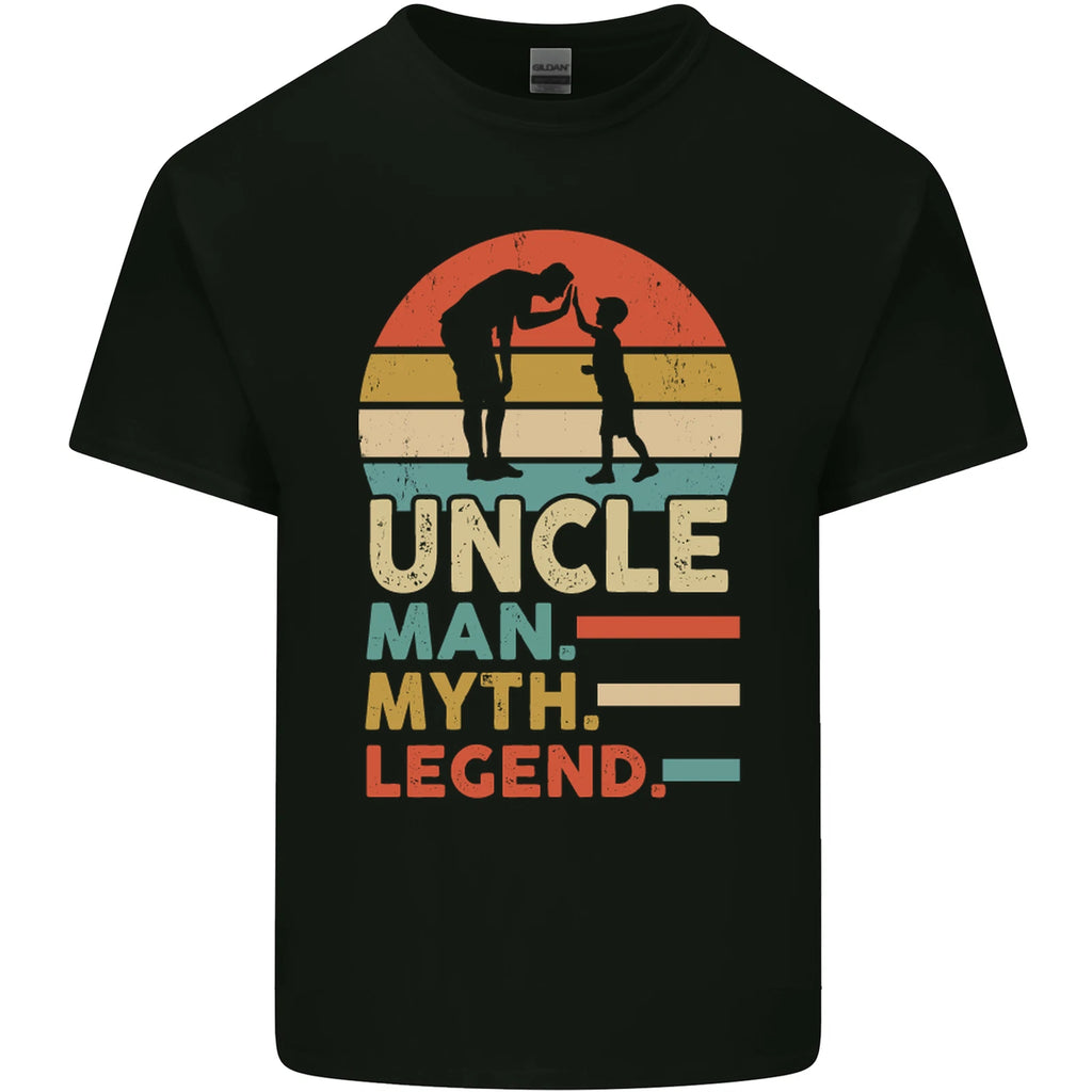 Uncle Man Myth Legend Funny Fathers Day Mens Light Cotton T-Shirt