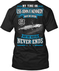 Uss John F Kennedy Cv-67 - My Time On May T-Shirt Made in the USA Size S to 5XL