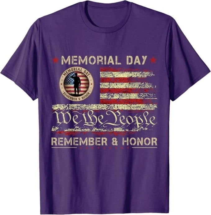 Veterans Day 2025 USA Memorial Day Red Poppy Flower Military T-Shirt