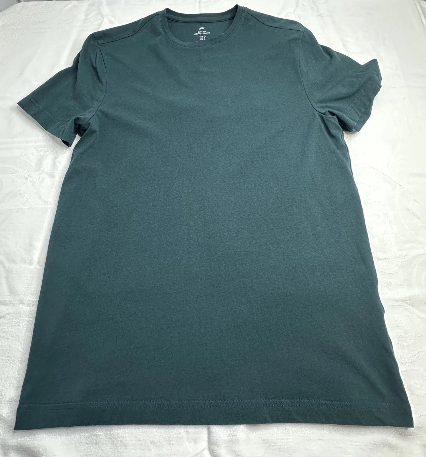 H&M Slim Fit T Shirt Men’s Size Small Emerald  Green
