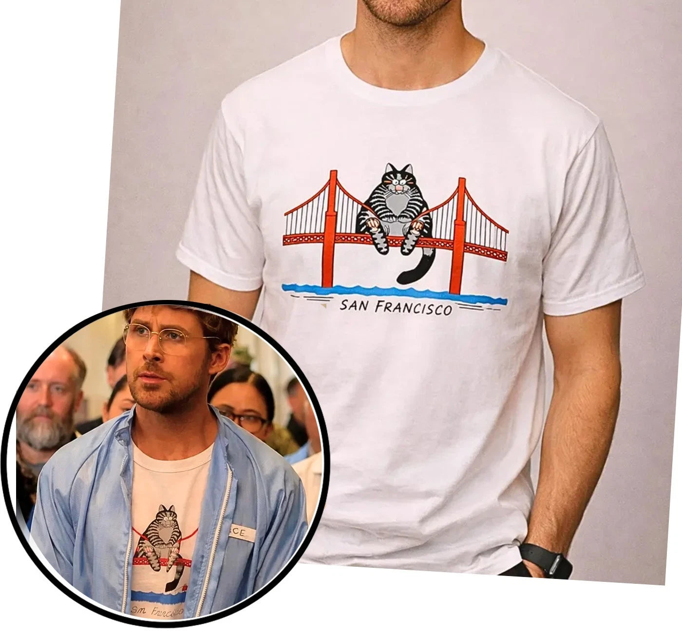 Ryan Gosling Cat Shirt, Golden Gate Bridge Cat, Hail Mary, Project,