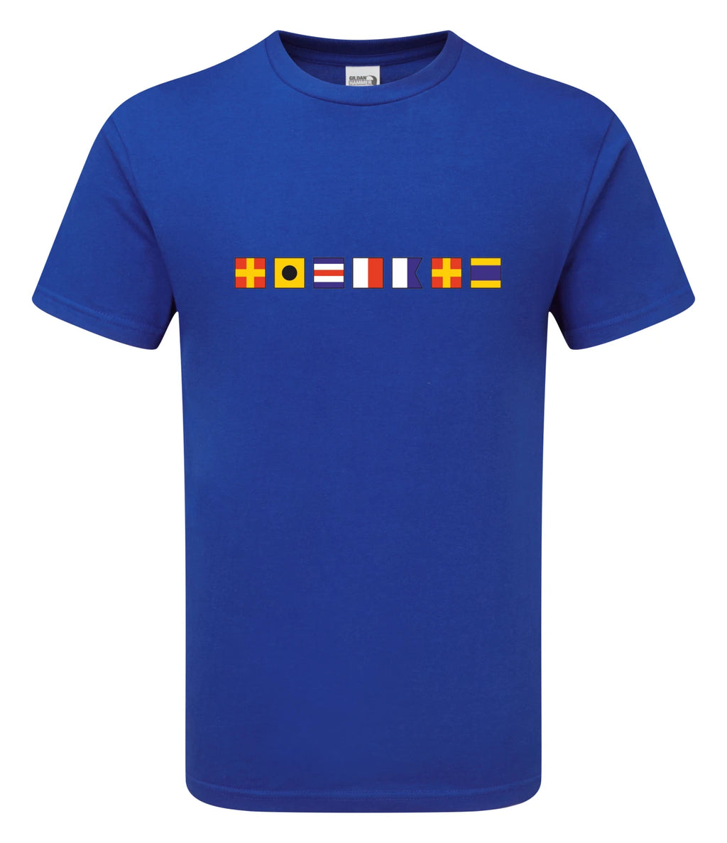 Nautical Signal Flag Custom Message T-shirt |Gift| Save up to 30% with Multi-Buy