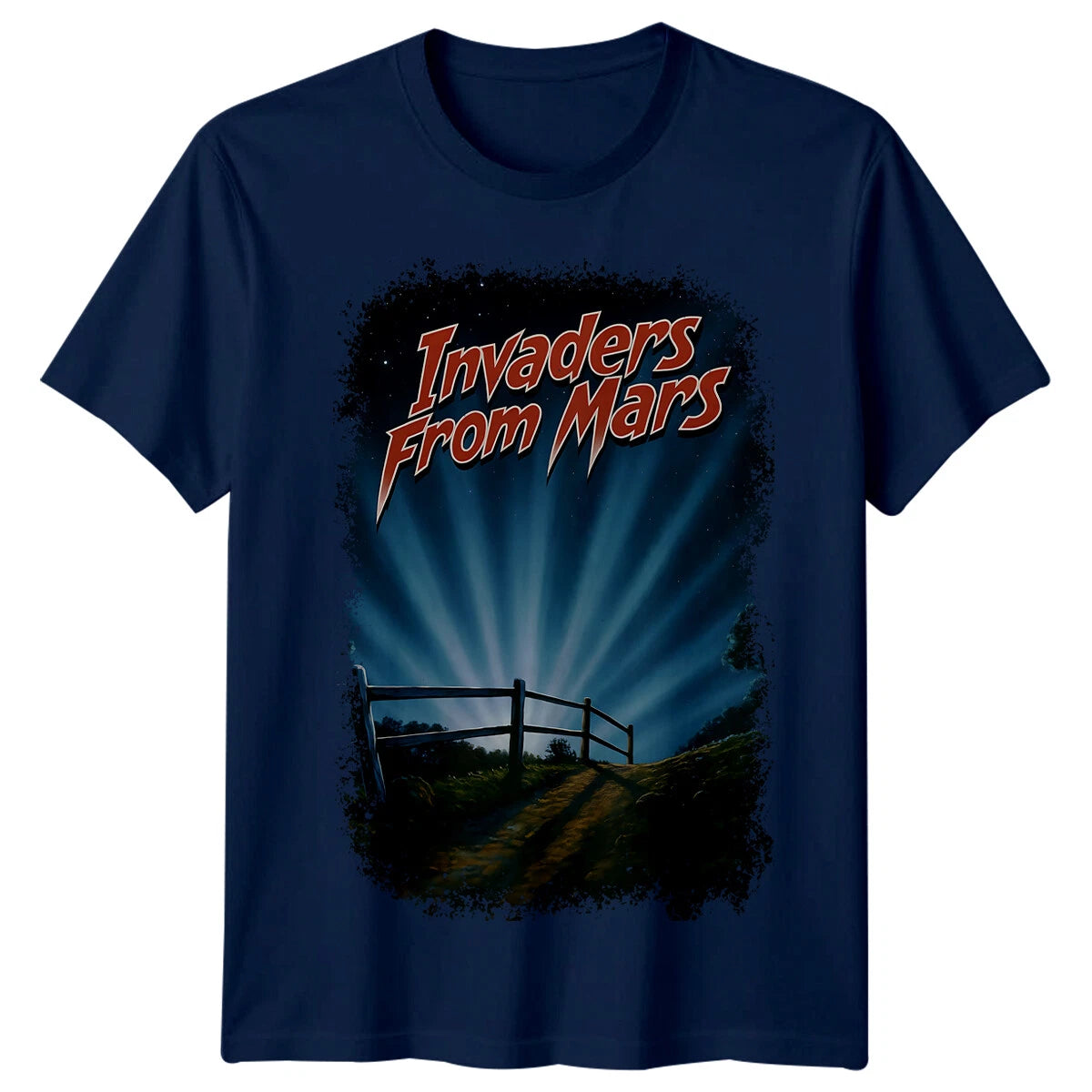 Invaders from Mars (1986) Movie Poster Inspired T-Shirt Retro 80s Tee