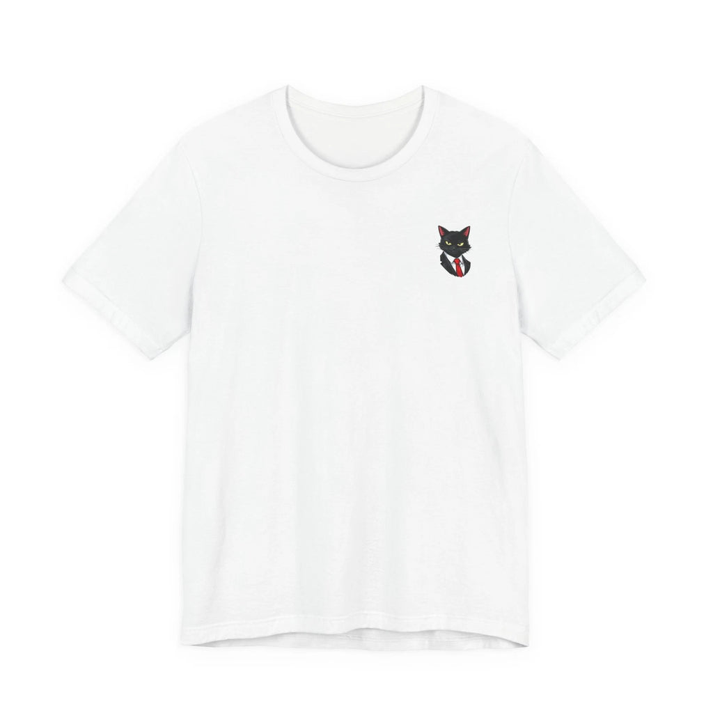 Black Cat Manager T‑Shirt Let’s Take a Break Japan Anime Graphic Funny Cat Tee