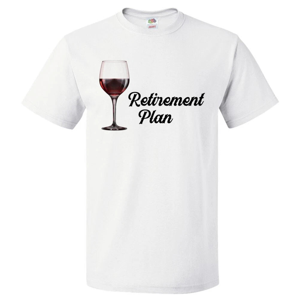 My Retirement Plan is Drinking Wine Shirt Retired Gift