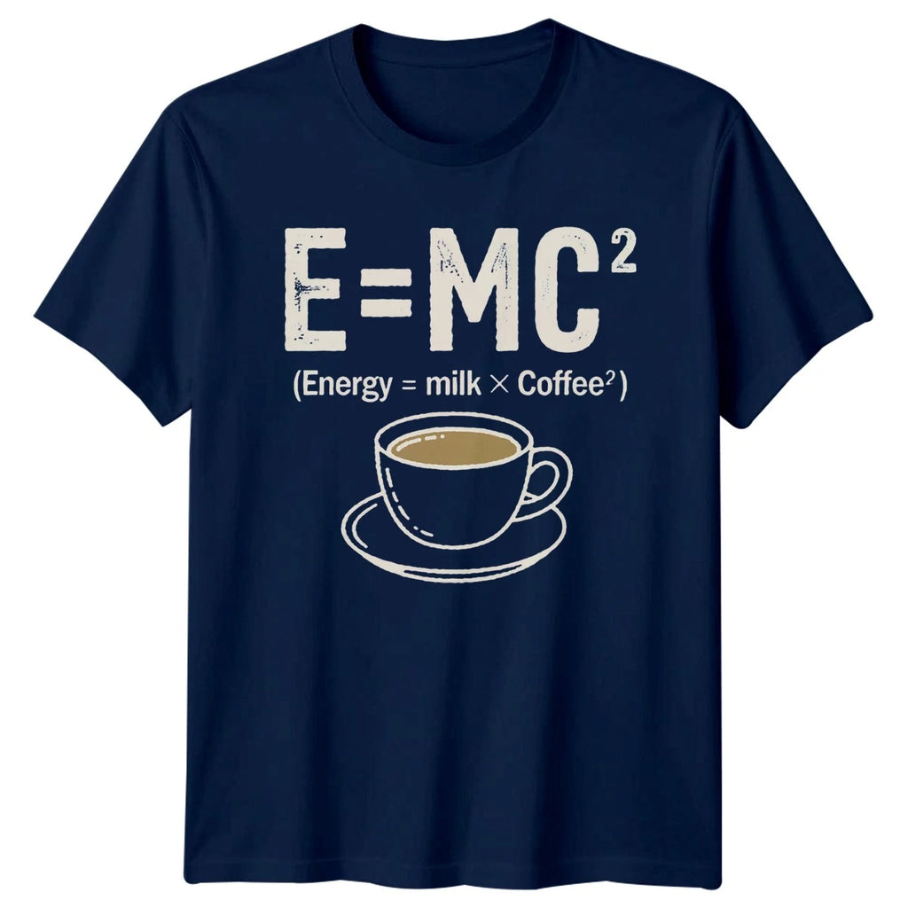 E Mc2 Energy Milk X T-Shirt Science Humor Coffee Birthday Gift For Him And Her