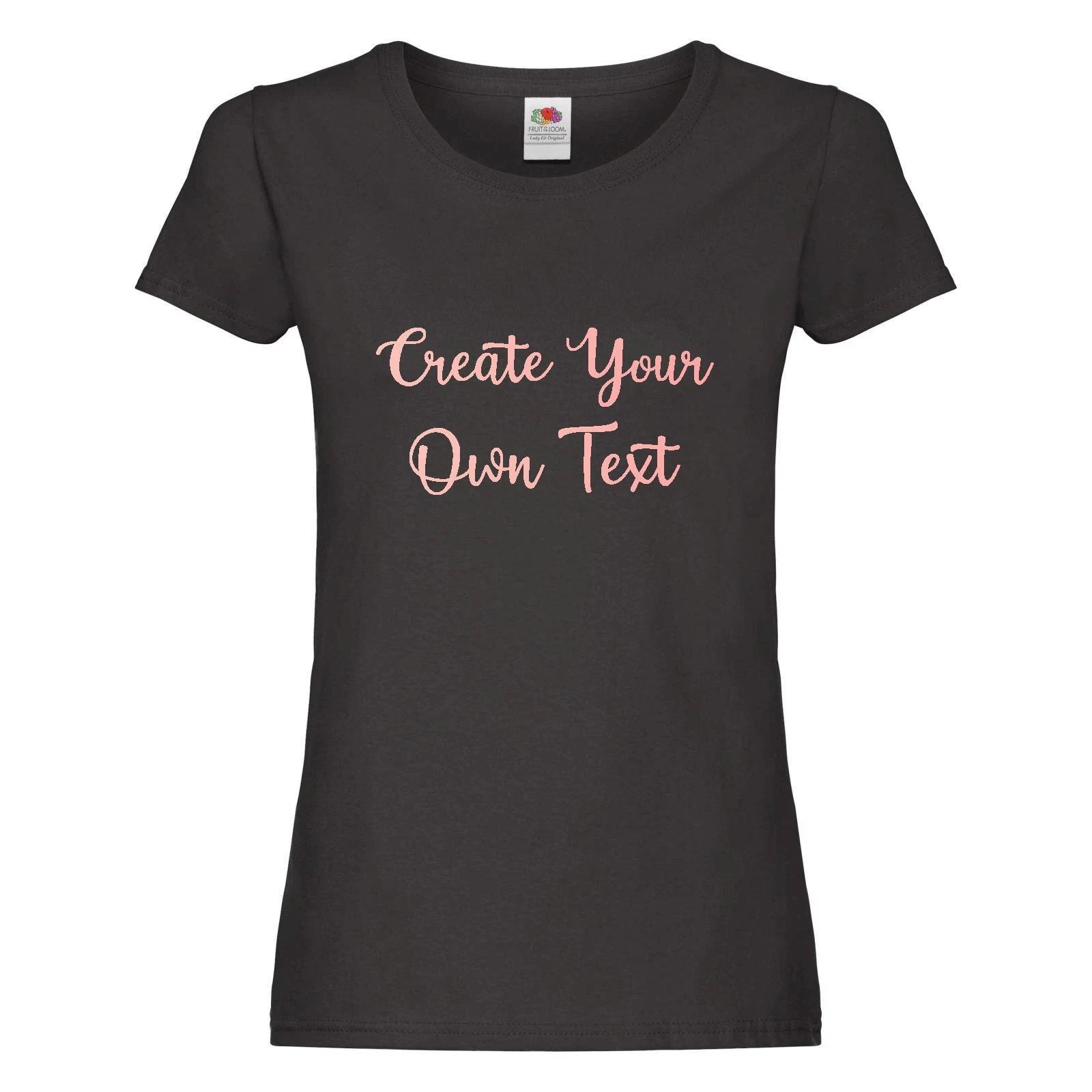 Personalised Custom Printed T-Shirt Your Text Bride To Be Hen Do Party Tee Top