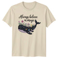 Always Believe In Magic Whale T-Shirt Boho Celestial Tee