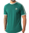 ADIDAS ORIGINALS 3-STRIPES CALIFORNIA TREFOIL GREEN T-SHIRT MEN'S NWT! (JN7017)