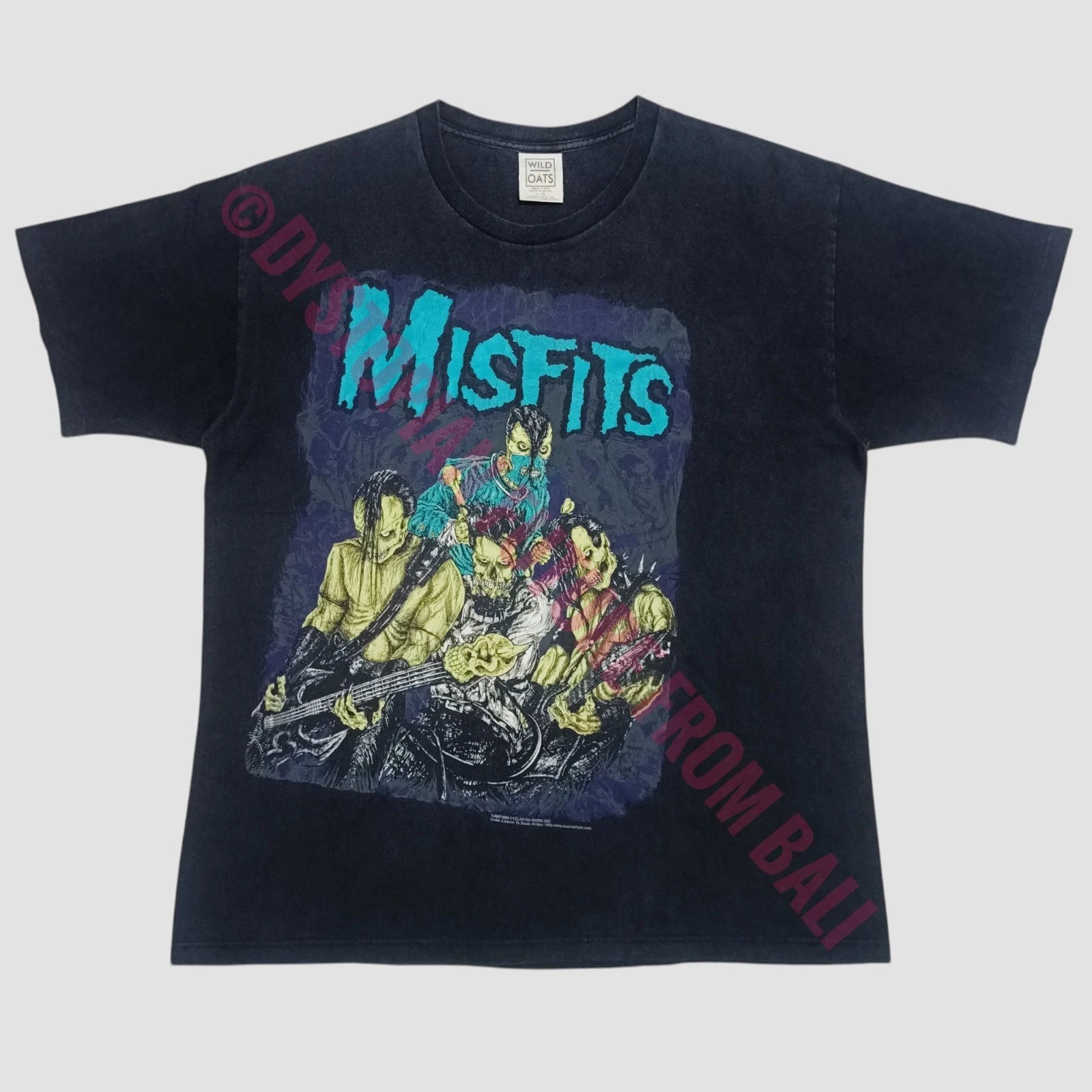Vintage ©1999 Misfits 2000 Horror Punk Rock Famous Monsters Band T-shirt