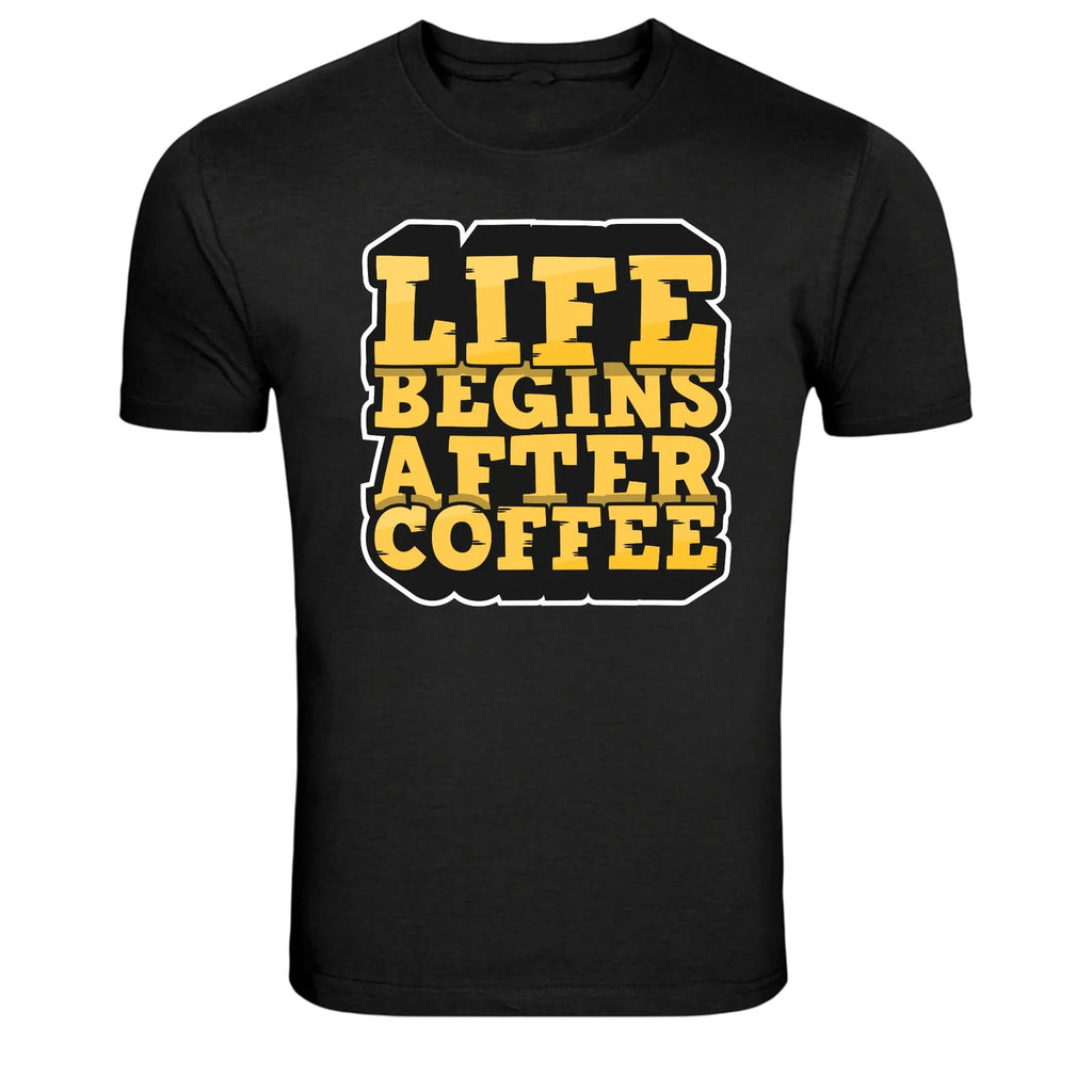 Life Begins After Coffee Funny Coffee Lover T-Shirt