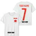 Personalised Japan Football Unisex Kids T-Shirt Name Number Tee #WC
