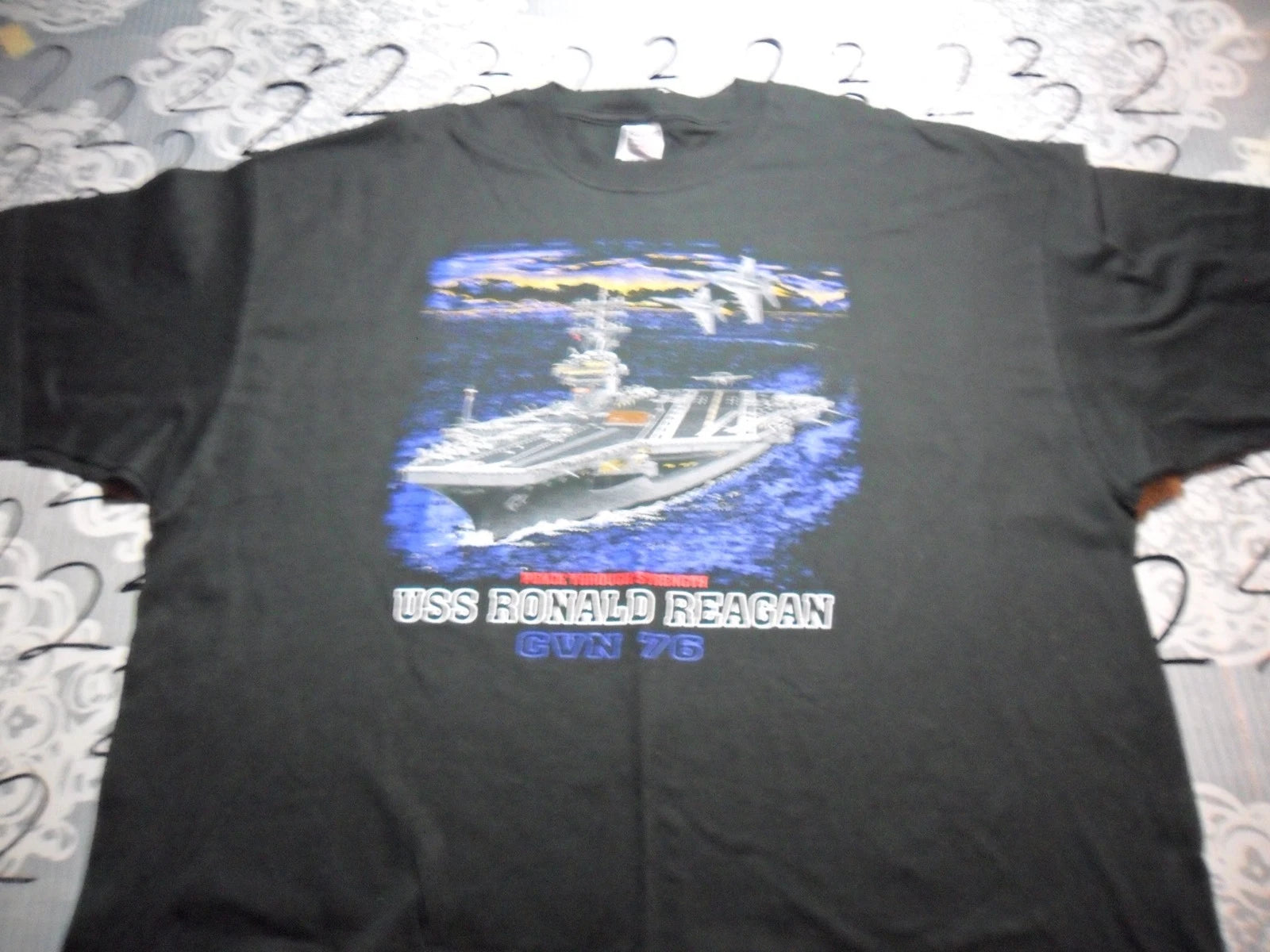 3XL- NWOT USS Ronald Regan Jerzess Brand T- Shirt