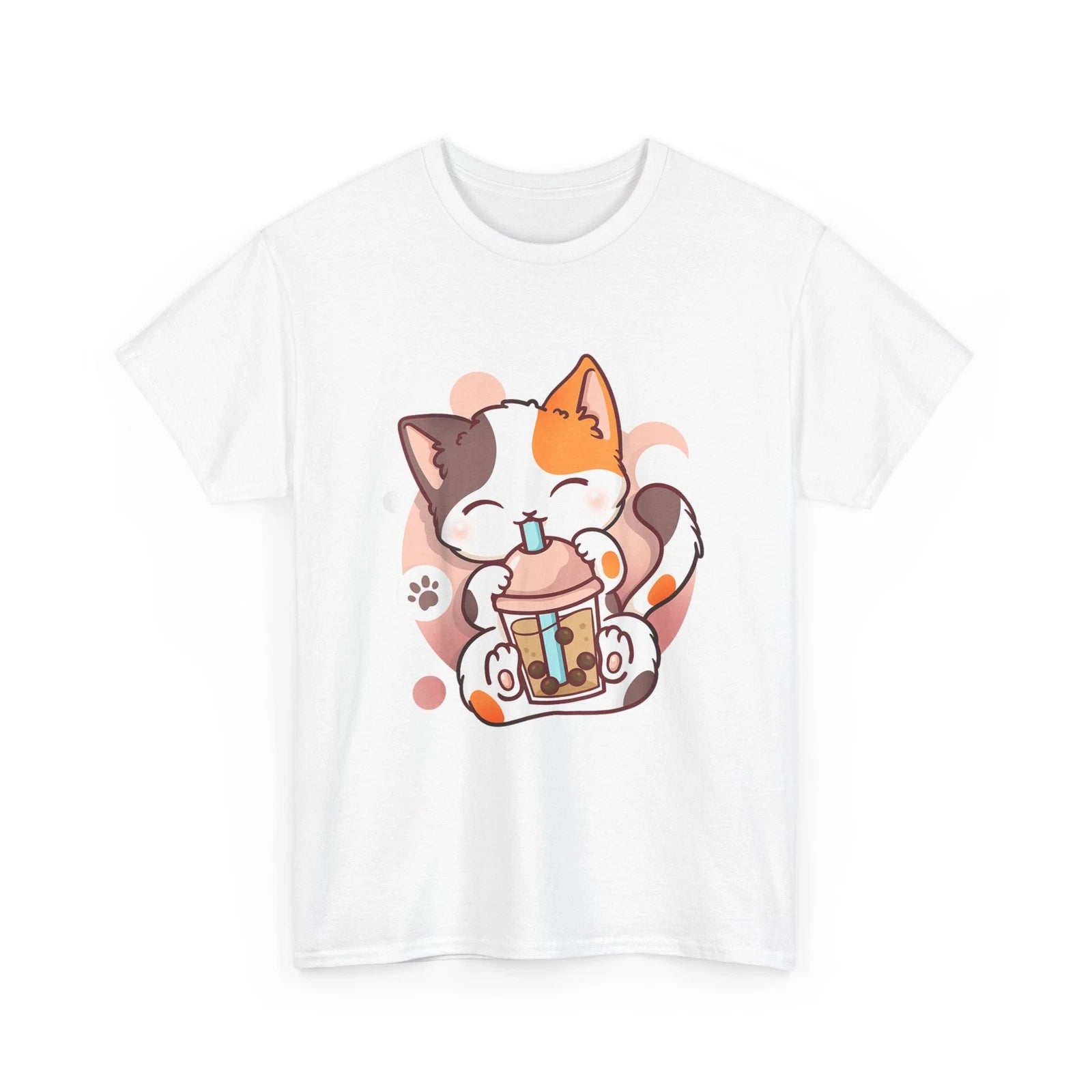 Cat Boba Tea Bubble Tea Anime Kawaii Neko T-Shirt