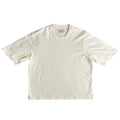 pet-tree-kor White Boxy Oversized Cotton T-Shirt Urban Modern Streetwear Sz 48/L