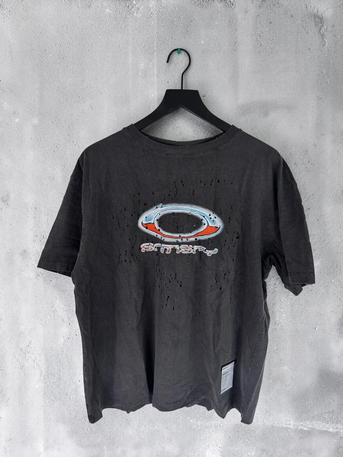 Oakley x Satisfy MothTech Running T-Shirt Large Volcanic Ash NWT