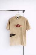 Vintage Travis Scott Graphic T Shirt Beige Cyber Skeleton Back Print Tee Size:L