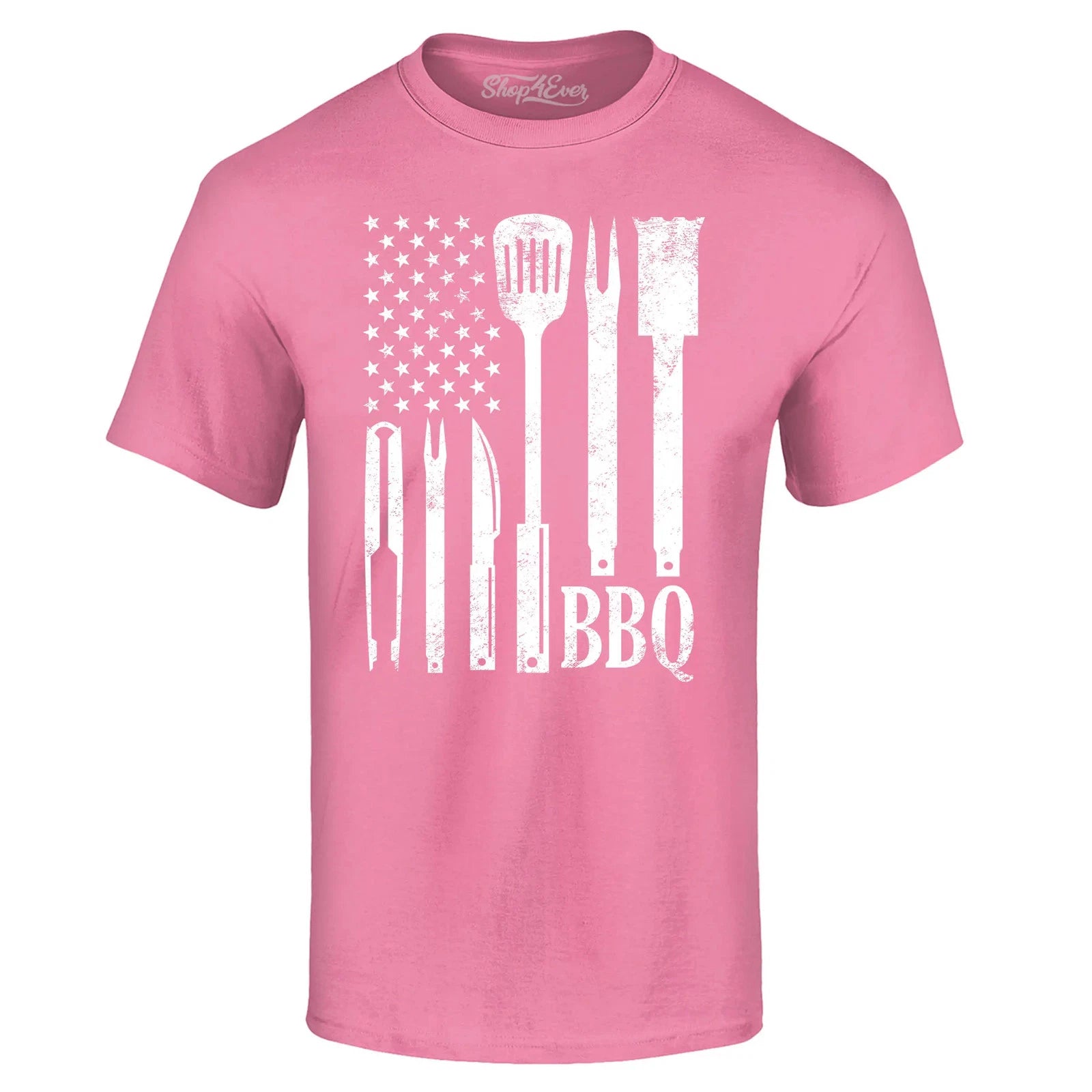 BBQ American Flag T-shirt Pitmaster Barbecue Lover For Dad Shirts