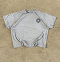 Vintage 90s Bethany Beach T Shirt Gray Boxy Distressed Stained Mens L No Tag USA